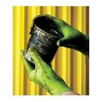 SHOWA Best Glove 7705PFTXL SHOWA Best Glove X-Large Hi-Viz Green 9.5" N-DEX Free 4 mil Accelerator Free Nitrile Powder-Free Disp